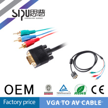 SIPU prix gros pvc veste 6,0 mm RCA / vga câbles